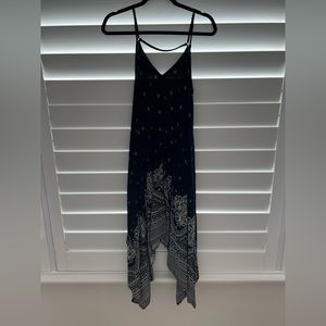 TARGET Black & White Patterned High Low Dress